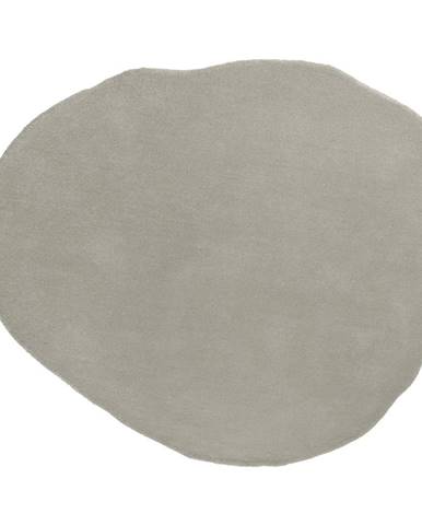 Sivý vlnený koberec 131x145 cm - Leitmotiv