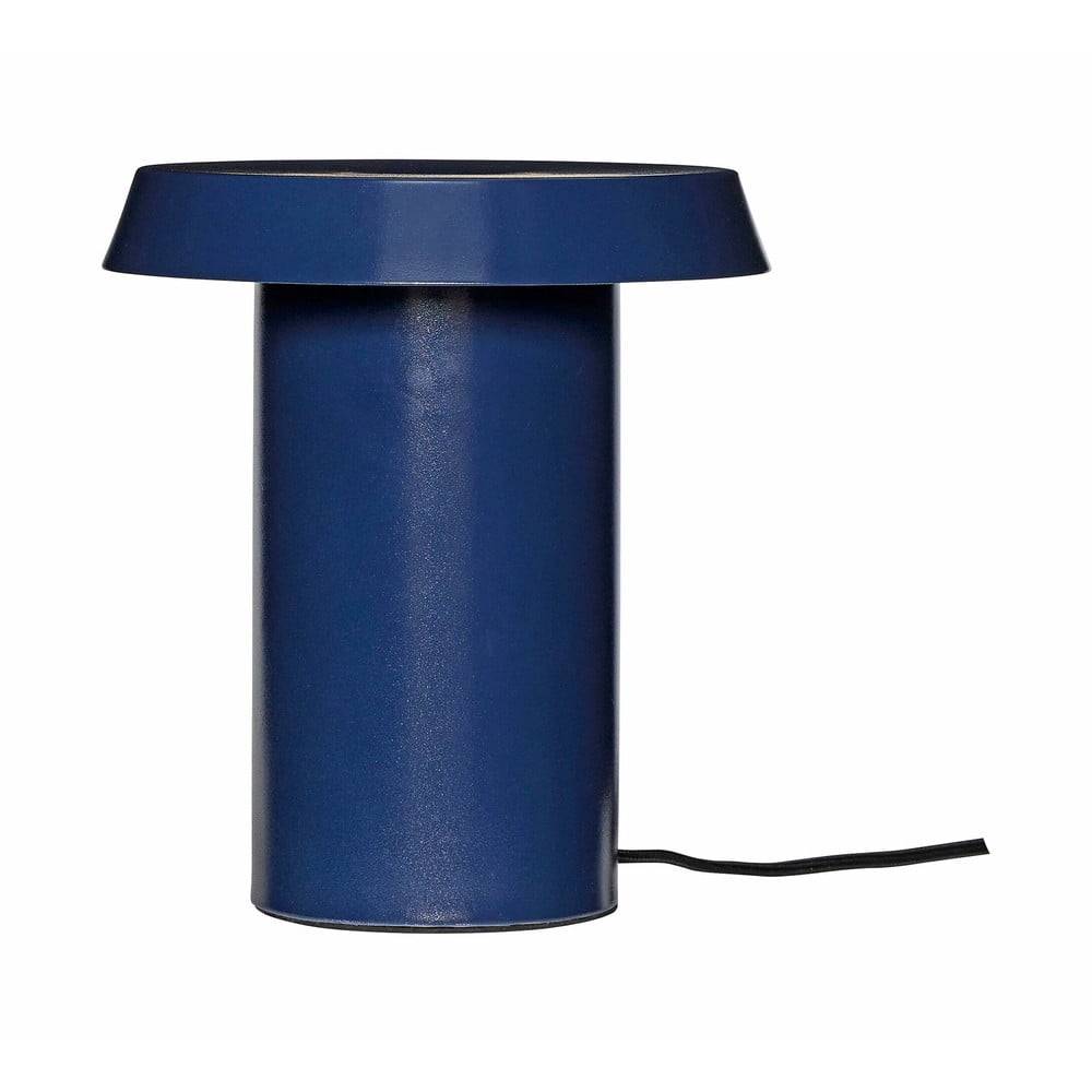 Hübsch Modrá kovová stolná lampa Keen - , značky Hübsch