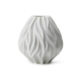 Morsø Biela porcelánová váza  Flame, výška 23 cm, značky Morsø