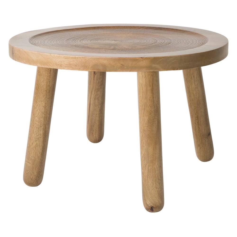 Zuiver Odkladací stolík z mangového dreva  Dendron, ⌀ 60 cm, značky Zuiver