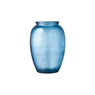 Bitz Modrá sklenená váza  Kusintha, ø 14 cm, značky Bitz