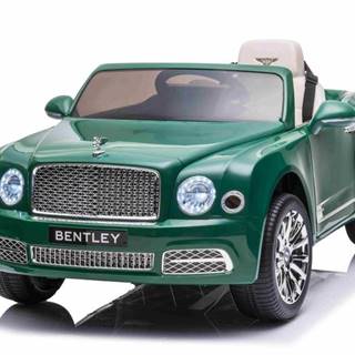Elektrické autíčko Bentley Mulsanne 12V, zelené, Koženkové sedadlo, 2,4 GHz diaľkové ovládanie, Eva kolesá, USB/Aux Vstup, Odpruženie, 12V/7Ah batéria, LED Svetlá, Mäkké EVA kolesá, 2 X 35W motor, ORIGINÁL licencia