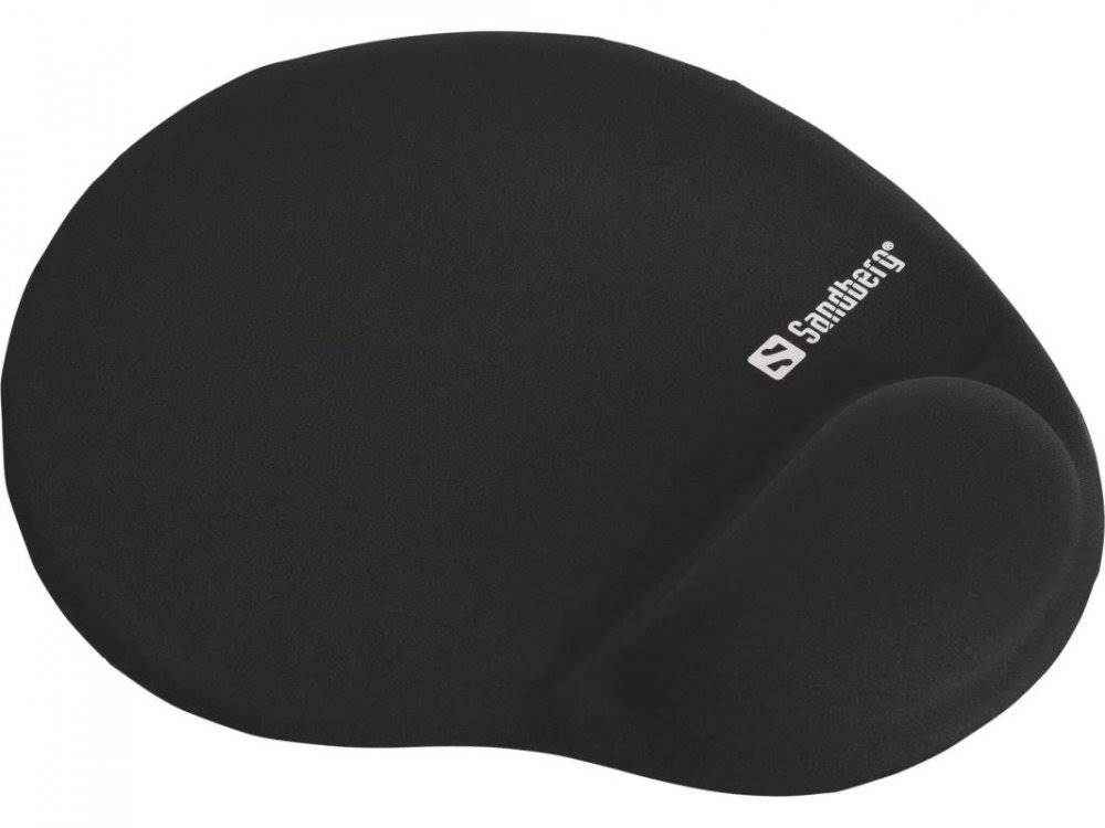 Sandberg  Memory Foam Mousepad Round, podložka pod myš s opěrkou zápěstí, černá, značky Sandberg