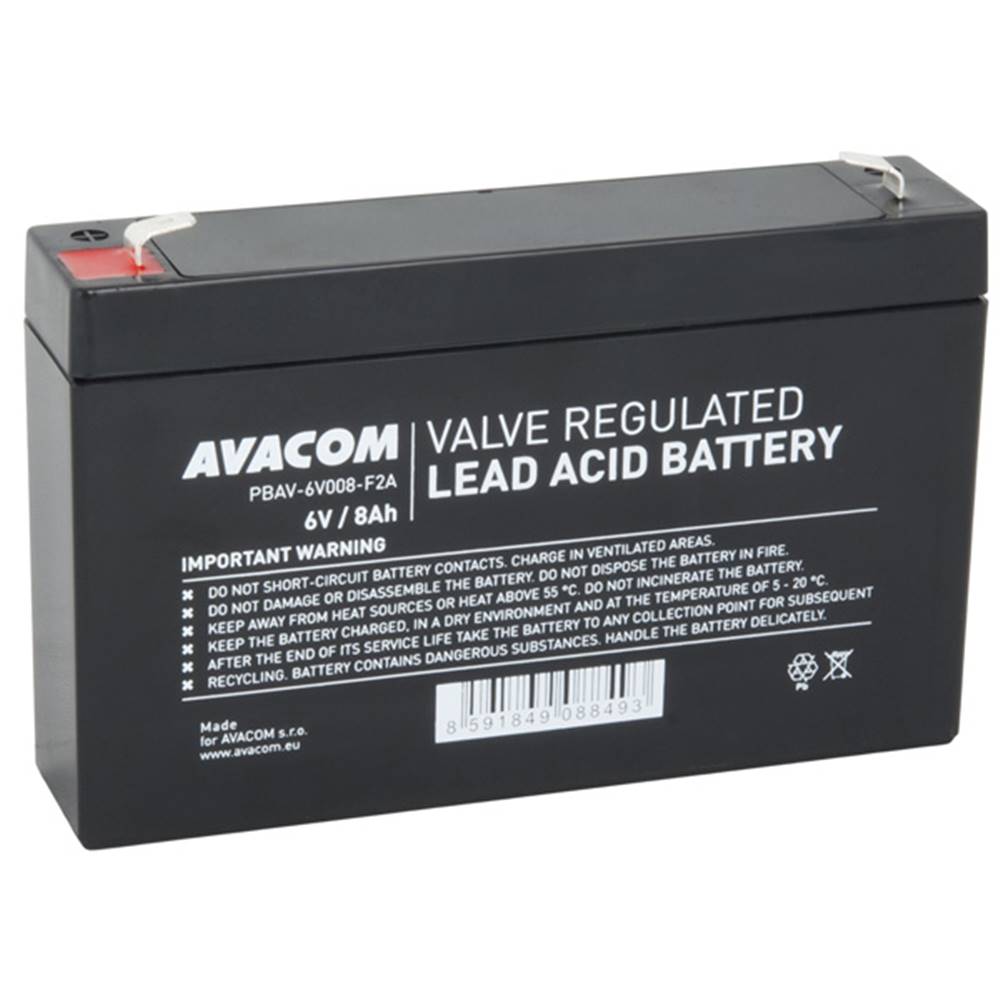 Avacom  batéria Standard, 6V, 8Ah, PBAV-6V008-F2A, značky Avacom
