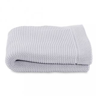 CHICCO  Deka pletená Tricot Blanket Light Grey 90x70 cm, značky CHICCO