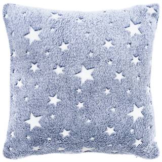 4Home  Obliečka na vankúšik Stars svietiaca modrá, 40 x 40 cm, značky 4Home