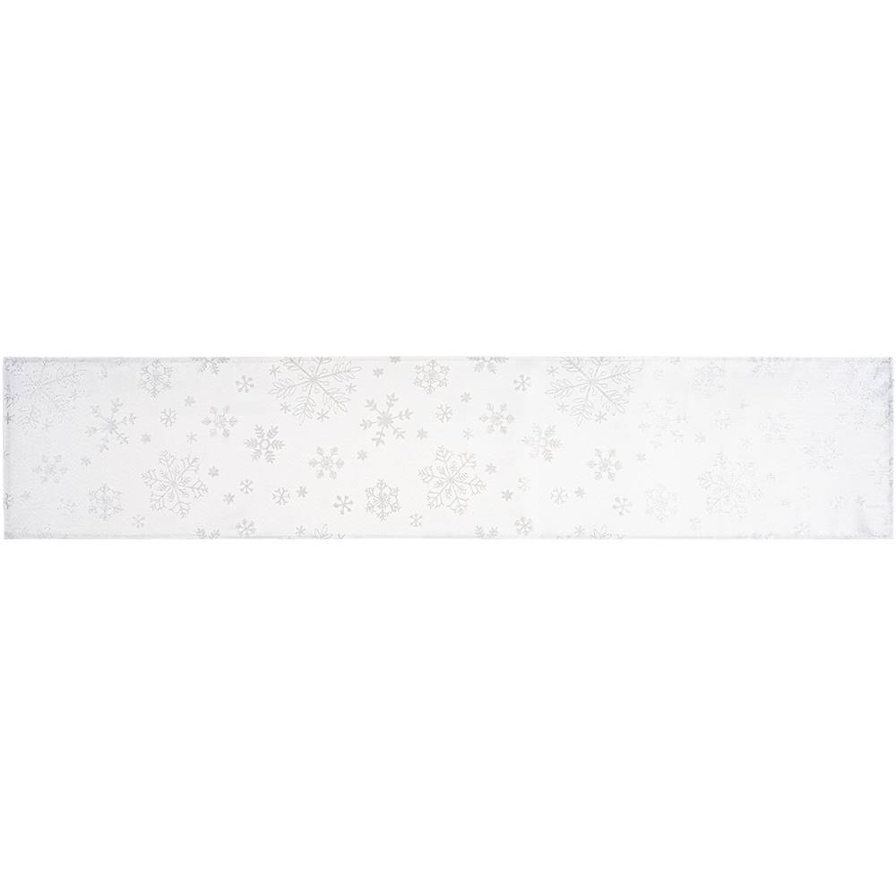 Future Time Forbyt Vianočný obrus Snowflakes biela, 35 x 155 cm, značky Future Time