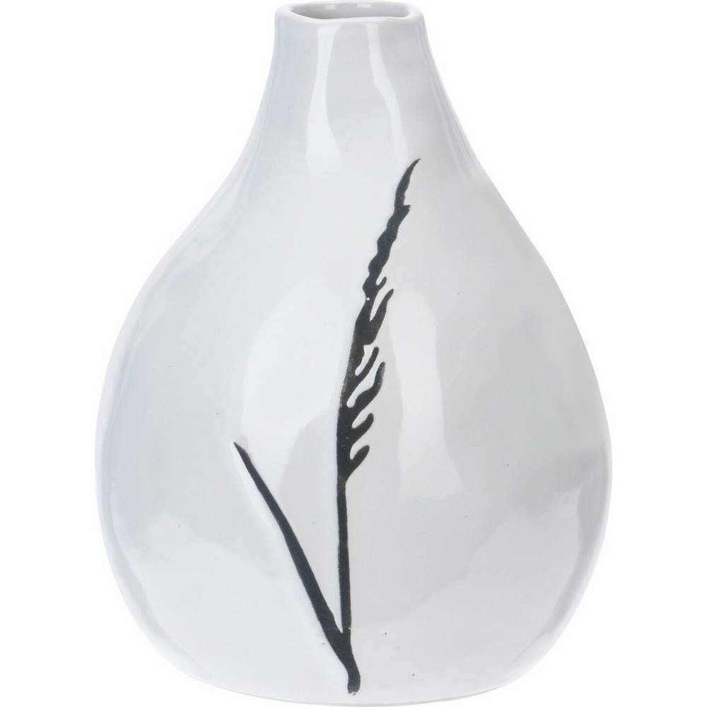 Compactor Porcelánová váza Art s dekorom trávy, 11 x 14 cm, značky Compactor