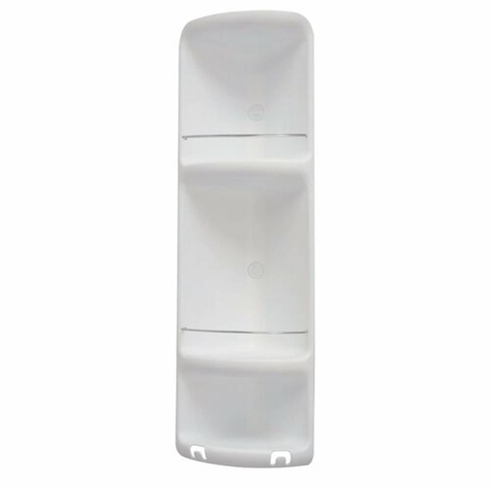 Gedy GEDY 7081 CAESAR trojposchodová rohová polička do sprchy 22,6 x 71 x 16 cm, ABS plast, biela, značky Gedy