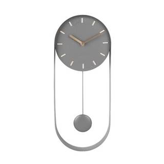 Karlsson  5822GY Dizajnové kyvadlové nástenné hodiny, 50 cm, značky Karlsson