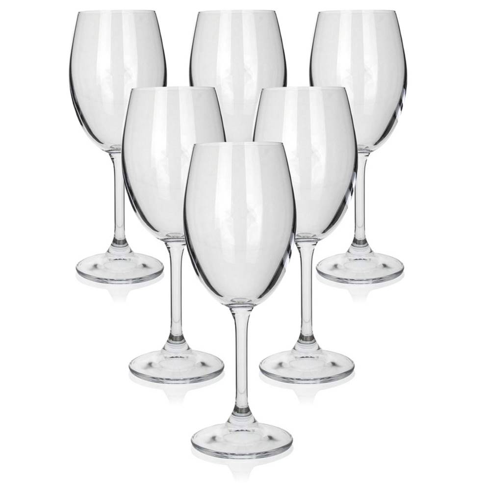 Banquet  6-dielna sada pohárov na biele víno LEONA, 340 ml, značky Banquet