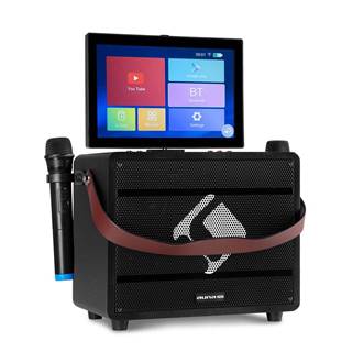 Auna Pro Spin 8, karaoke systém, 12,1" dotykový displej, 2 UHF mikrofóny, WiFi, BT, USB, SD, HDMI