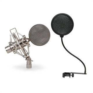 Auna  CRM15 páskový mikrofón, strieborný, 8, štúdio, XLR, značky Auna