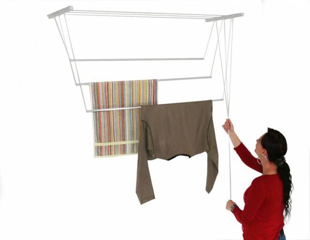 Kinekus Sušiak stropný na prádlo, 5 tyčí, 100 cm, značky Kinekus