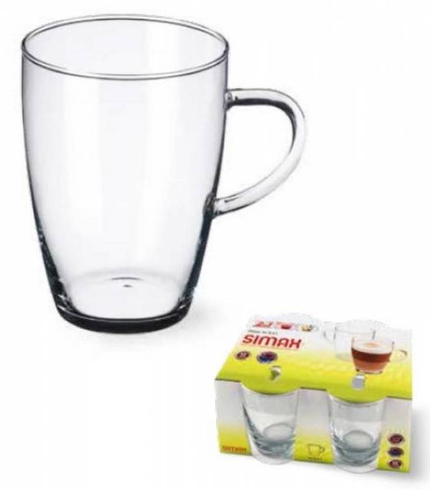SIMAX Hrnček sklenený na čaj, kávu, 400 ml, , LYRA 400ml, sada 4 ks, značky SIMAX