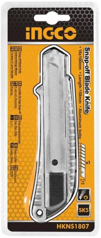 Kinekus Nôž lámací 18mm ZINK s tlačítkom INGCO, značky Kinekus
