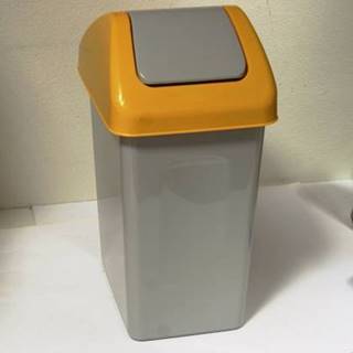 Kinekus Kôš na odpad preklápací 25 l, plastový, SWING, oranžovo - sivý, značky Kinekus