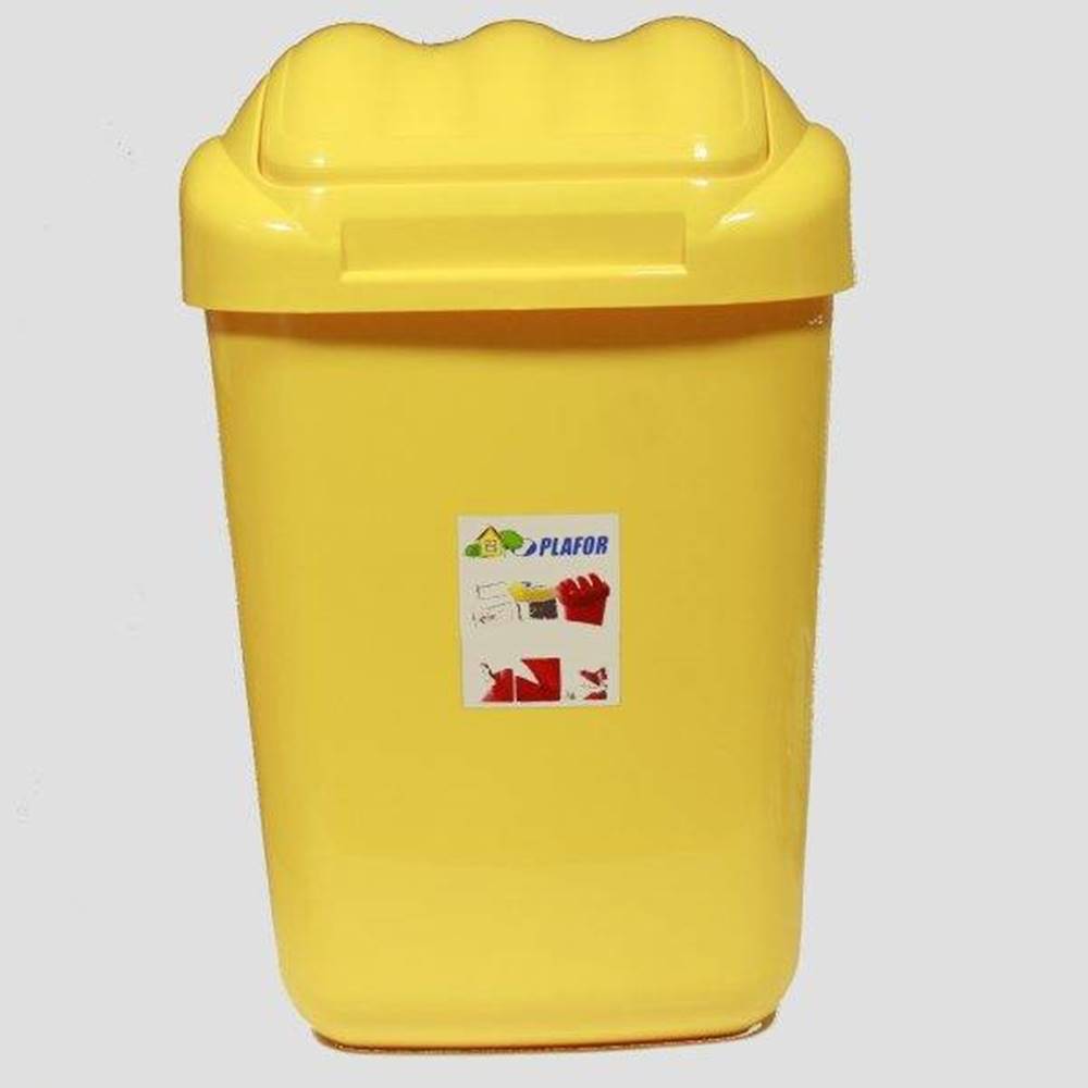 Kinekus Kôš na odpad preklápací 15l, plastový, FALA, žltý, značky Kinekus