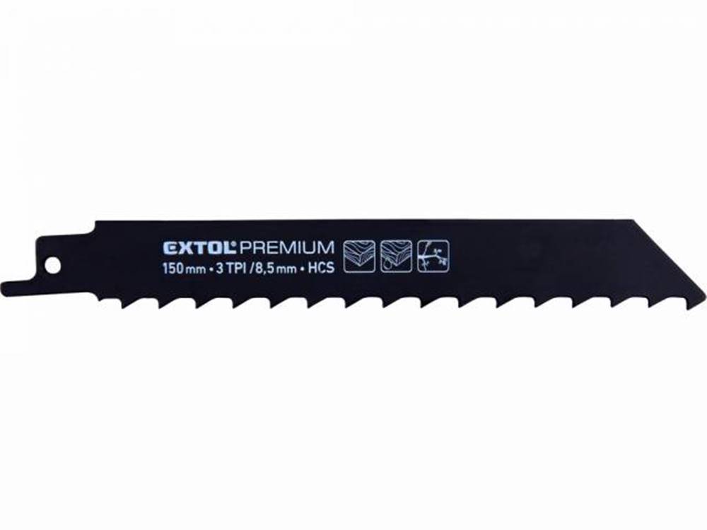 EXTOL PREMIUM Plátky pílové do chostovej píly 3ks,HCS,150x19x1,2mm 8806104, značky EXTOL PREMIUM