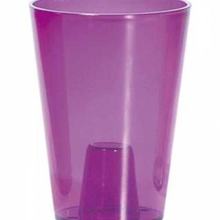 Kinekus Kvetináč plastový, transparentný, priemer 13 cm, COUBI ORCHID, fialový, značky Kinekus