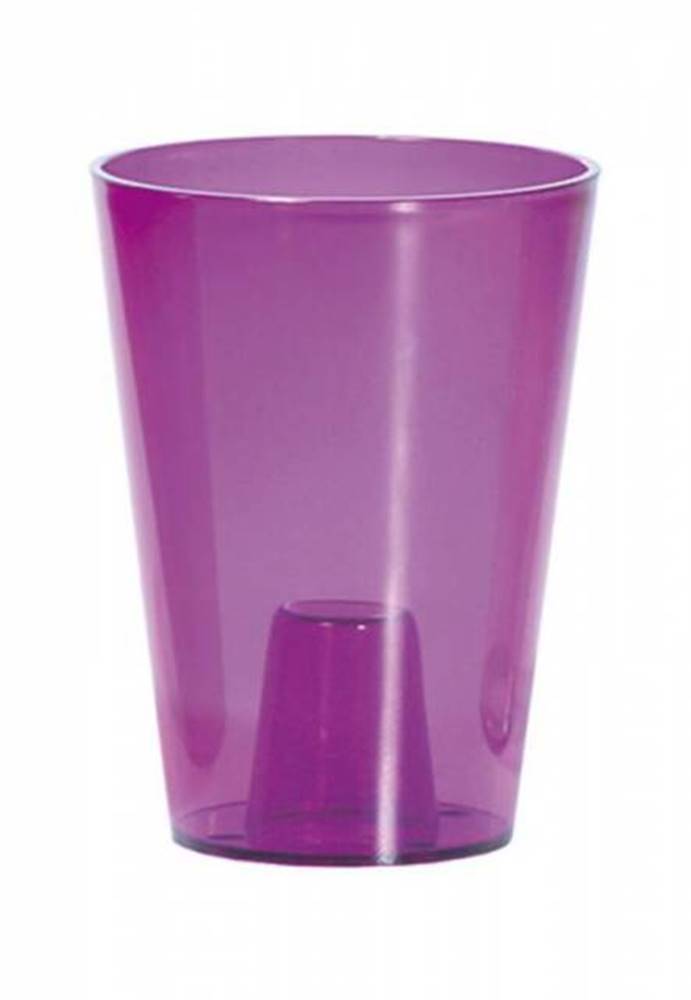 Kinekus Kvetináč plastový, transparentný, priemer 13 cm, COUBI ORCHID, fialový, značky Kinekus