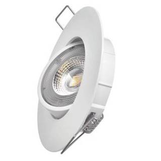 LED bodové svietidlo Exclusive biele, kruh 5W teplá biela ZD3121