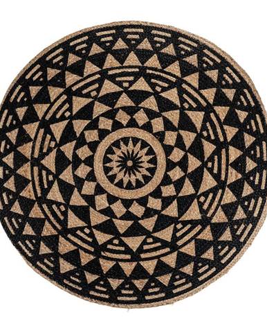Čierny okrúhly koberec ø 120 cm Bombay - HoNordic