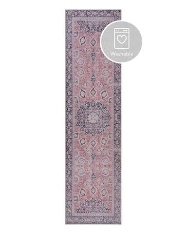 Ružový prateľný koberec behúň 60x230 cm FOLD Somerton – Flair Rugs