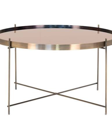 Okrúhly konferenčný stolík v zlatej farbe ø 70 cm Venezia - HoNordic