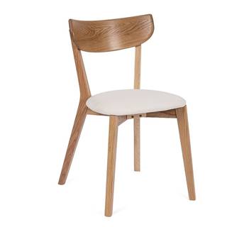 Bonami Essentials Jedálenská stolička z dubového dreva s bielym sedákom Arch - , značky Bonami Essentials