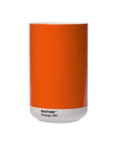 Oranžová keramická váza - Pantone