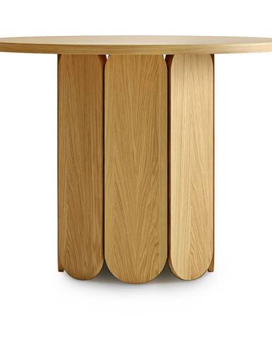 Jedálenský stôl v dubovom dekore Woodman Soft, ø 98 cm