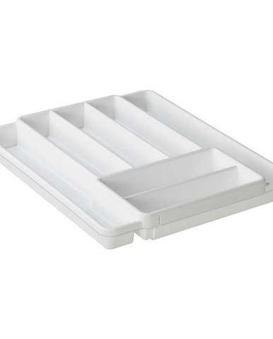 Biely plastový príborník do zásuvky 39.7 x 34 cm Domino - Rotho