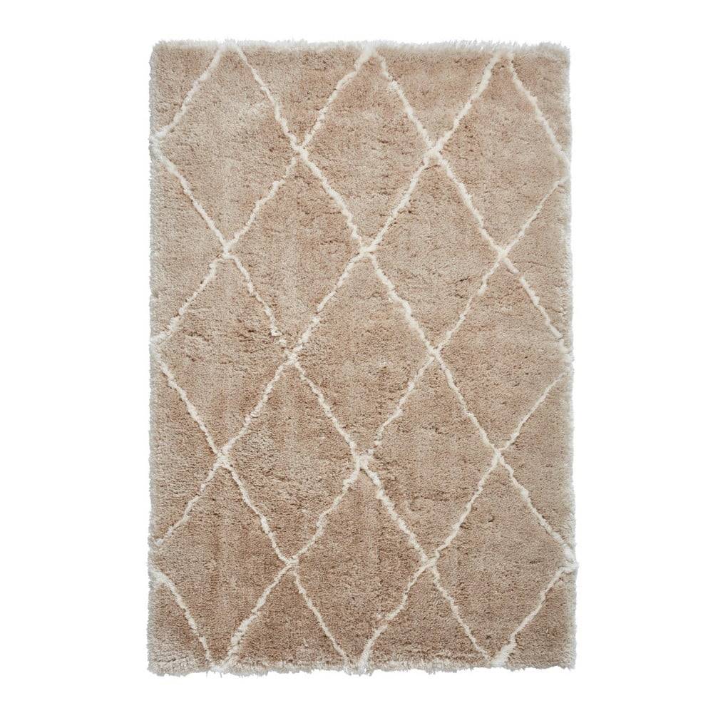 Think Rugs Béžovo-krémový ručne tuftovaný koberec  Morocco Beige & Cream, 120 × 170 cm, značky Think Rugs