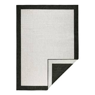Čierno-krémový vonkajší koberec NORTHRUGS Panama, 120 x 170 cm