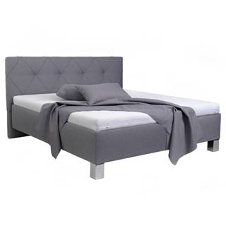 Sconto Čalúnená posteľ AFRODITE sivá, 180x200 cm, značky Sconto
