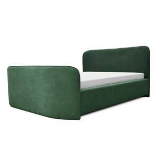 Čalúnená posteľ HELENE zelená, 160x200 cm
