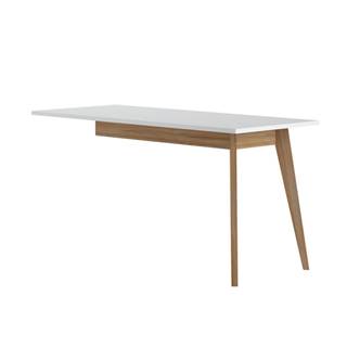 Stôl PLISSEE PLIB01 alpská biela/dub grandson