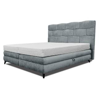 Čalúnená posteľ PLAVA sivá, 180x200 cm
