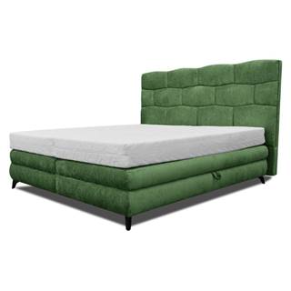 Čalúnená posteľ PLAVA zelená, 120x200 cm