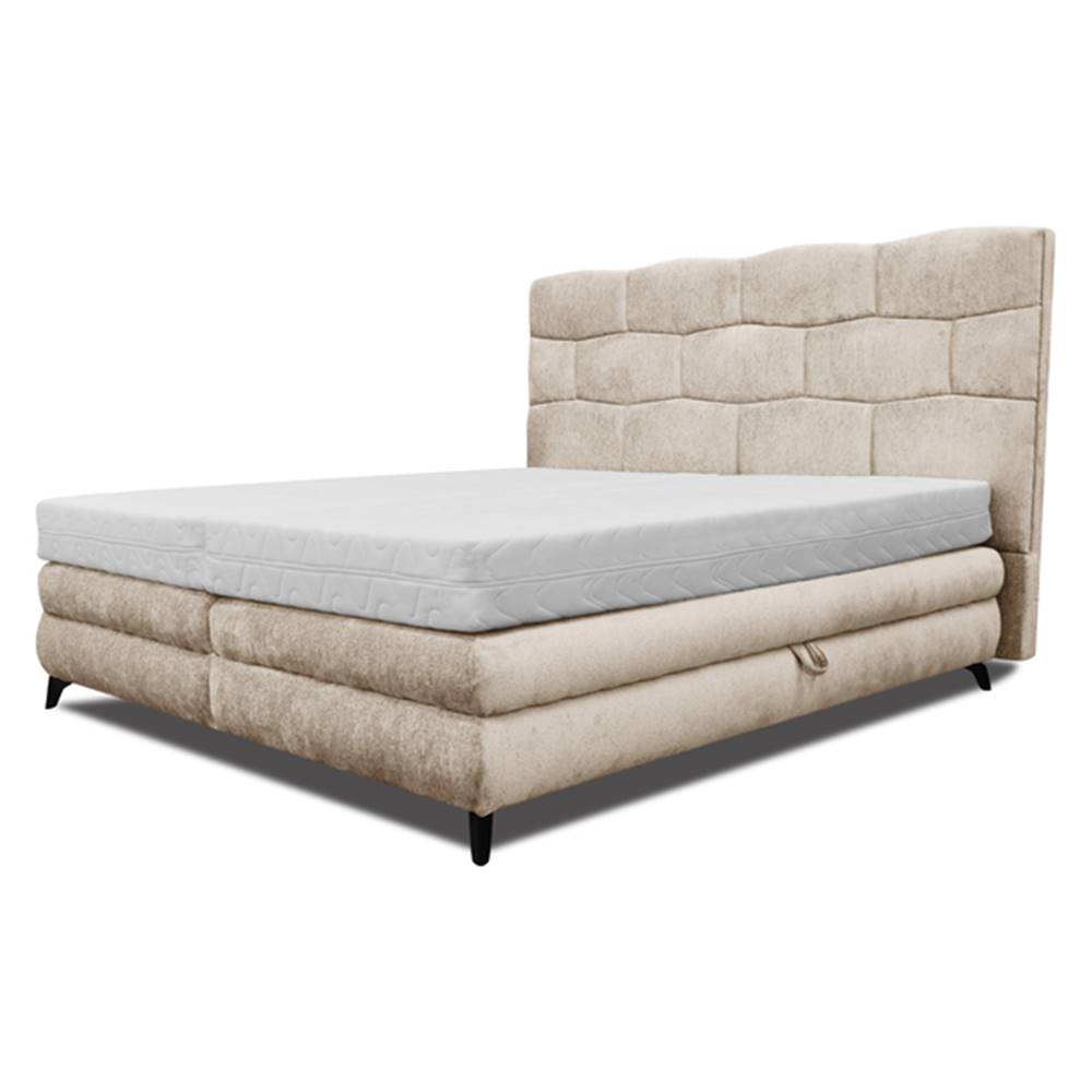 Sconto Čalúnená posteľ PLAVA béžová, 120x200 cm, značky Sconto