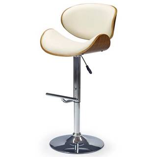 Barová stolička GLADIS orech/krémová