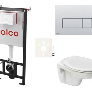 Cenově zvýhodněný závěsný WC set Alca do lehkých stěn / předstěnová + WC S-Line S-line Pro