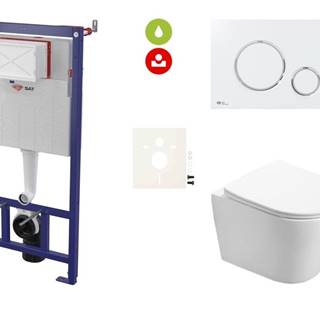 SAT Cenovo zvýhodnený závesný WC set  do ľahkých stien / predstenová montáž + WC  Infinitio SIKOSSIN70K, značky SAT