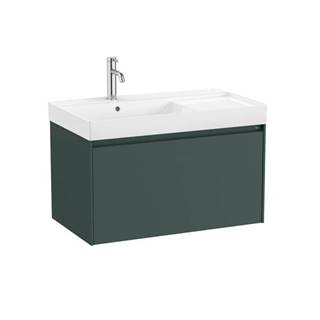 Roca Kúpeľňová skrinka s umývadlom  ONA 80x50,5x46 cm zelená mat ONA801ZZML, značky Roca