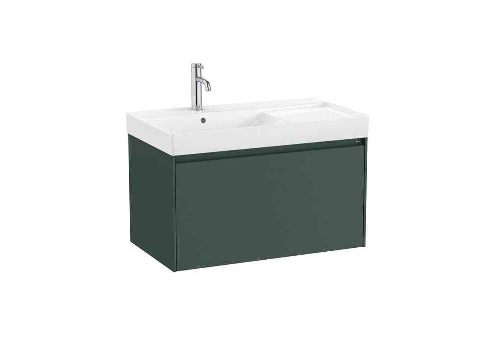 Roca Kúpeľňová skrinka s umývadlom  ONA 80x50,5x46 cm zelená mat ONA801ZZML, značky Roca