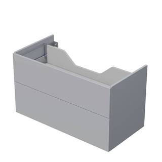 Kúpeľňová skrinka pod dosku se 2 zásuvkami Naturel Ratio 100x56x50 cm v šedej farbe mat