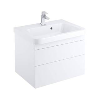 Kúpeľňová skrinka pod umývadlo Ravak 10° 65x45x45 cm biela lesk
