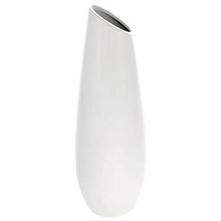 Bellatex Keramická váza Oval, 12 x 36 x 12 cm, biela, značky Bellatex