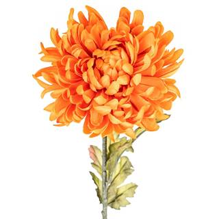 Umelá chryzantéma, v. 74 cm, oranžová